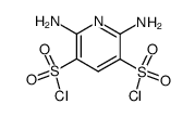 2,6-Diaminopyridine-3,5-disulfonyl dichloride structure, CAS 1455-24-9