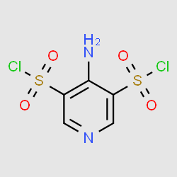 4-Aminopyridine-3,5-disulfonyl dichloride structure, CAS 1437-45-2