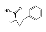 1-Methyl-2-phenylcyclopropanecarboxylic acid structure, CAS 10606-82-3