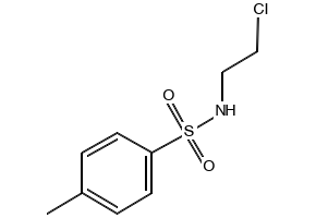 N-(2-Chloroethyl)-4-methylbenzenesulfonamide structure, CAS 6331-00-6