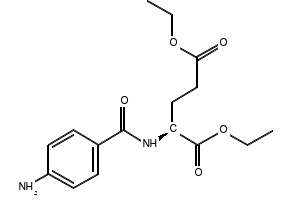 Diethyl 2-(4-aminobenzamido)pentanedioate structure, CAS 13726-52-8