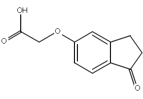 2-(((2,3-Dihydro-1H-inden-5-yl)oxy)methyl)oxirane structure, CAS 41490-55-5