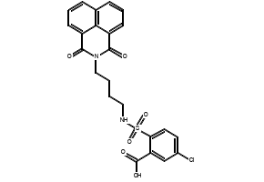 4-Chloro-2-(isoquinolin-5-ylamino)benzoic acid hydrochloride structure, CAS 97299-19-9