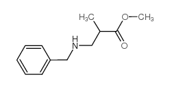 Methyl 3-(benzylamino)-2-methylpropanoate structure, CAS 4010-62-2