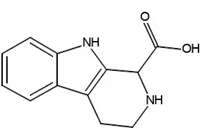 2,3,4,9-Tetrahydro-1H-pyrido[3,4-b]indole-1-carboxylic acid structure, CAS 6649-91-8