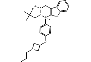(2-Acetyl-2,3,4,9-tetrahydro-1H-pyrido[3,4-b]indol-1-yl)methyl acetate structure, CAS 93019-76-2
