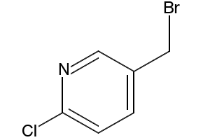 5-Bromomethyl-2-chloropyridine structure, CAS 182924-36-3