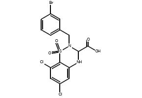 6,8-Dichloro-3-ethyl-2H-benzo[e][1,2,4]thiadiazine 1,1-dioxide structure, CAS 17800-66-7