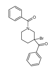(3-Bromopiperidine-1,3-diyl)bis(phenylmethanone) structure, CAS 110149-81-0