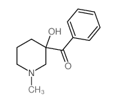 (3-Hydroxy-1-methylpiperidin-3-yl)(phenyl)methanone structure, CAS 5899-21-8