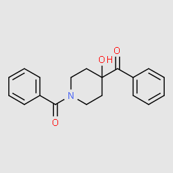 (4-Hydroxypiperidine-1,4-diyl)bis(phenylmethanone) structure, CAS 101890-50-0