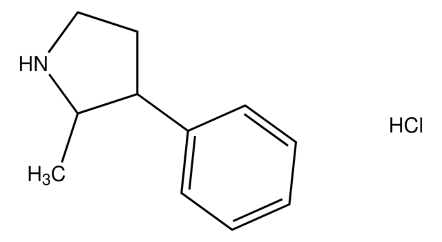 2-Methyl-3-phenylpyrrolidin-3-yl propionate hydrochloride structure, CAS 101114-55-0