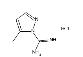 3,5-Dimethyl-1H-pyrazole-1-carboximidamide hydrochloride structure, CAS 40027-64-3