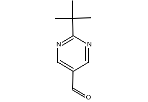 2-tert-Butylpyrimidine-5-carbaldehyde structure, CAS 104461-06-5