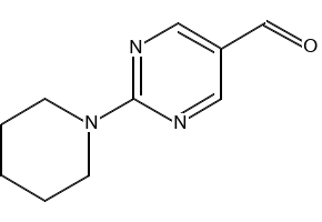2-Piperidin-1-ylpyrimidine-5-carbaldehyde structure, CAS 149806-11-1
