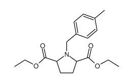 Diethyl 1-(4-methylbenzyl)pyrrolidine-2,5-dicarboxylate structure, CAS 101865-13-8