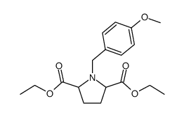 Diethyl 1-(4-methoxybenzyl)pyrrolidine-2,5-dicarboxylate structure, CAS 101865-22-9