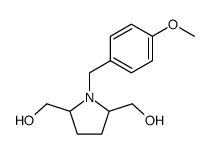 (1-(4-Methoxybenzyl)pyrrolidine-2,5-diyl)dimethanol structure, CAS 101777-03-1
