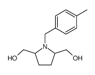 (1-(4-Methylbenzyl)pyrrolidine-2,5-diyl)dimethanol structure, CAS 101776-52-7