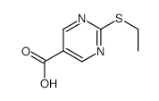 2-(Ethylthio)-5-pyrimidinecarboxylic acid structure, CAS 37131-88-7