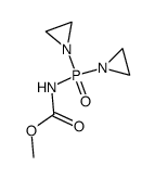 Methyl di(aziridin-1-yl)phosphorylcarbamate structure, CAS 1980-44-5