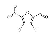 3,4-Dichloro-5-nitrofuran-2-carbaldehyde structure, CAS 89379-14-6