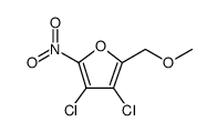3,4-Dichloro-2-(methoxymethyl)-5-nitrofuran structure, CAS 89581-86-2