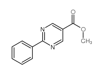 Methyl 2-phenylpyrimidine-5-carboxylate structure, CAS 64074-29-9