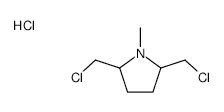 2,5-Bis(chloromethyl)-1-methylpyrrolidine hydrochloride structure, CAS 91912-36-6