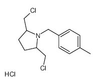 2,5-Bis(chloromethyl)-1-(4-methylbenzyl)pyrrolidine hydrochloride structure, CAS 100792-96-9