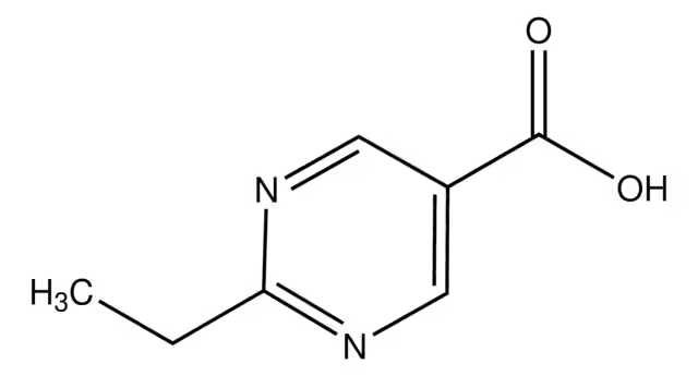 2-Ethylpyrimidine-5-carboxylic acid structure, CAS 72790-16-0
