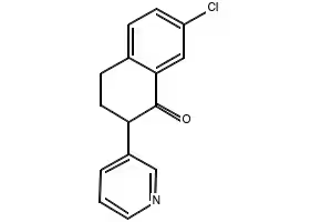 7-Chloro-2-(pyridin-3-yl)-3,4-dihydronaphthalen-1(2H)-one structure, CAS 786-97-0