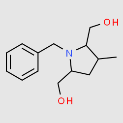 (1-Benzyl-3-methylpyrrolidine-2,5-diyl)dimethanol structure, CAS 101776-51-6