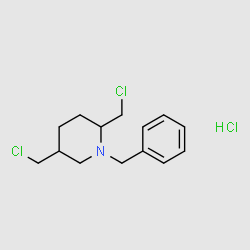 1-Benzyl-2,5-bis(chloromethyl)piperidine hydrochloride structure, CAS 100792-94-7
