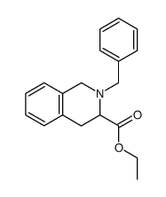 Ethyl 2-benzyl-1,2,3,4-tetrahydroisoquinoline-3-carboxylate structure, CAS 102177-71-9