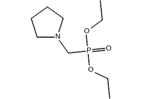 Diethyl pyrrolidin-1-ylmethylphosphonate structure, CAS 51868-96-3