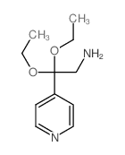 2,2-Diethoxy-2-(4-pyridyl)ethylamine structure, CAS 74209-44-2