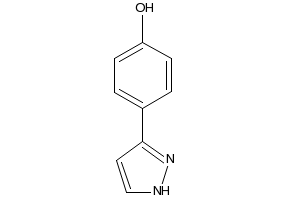 4-(3-Amino-1H-pyrazol-4-yl)phenol hydrobromide structure, CAS 92939-72-5