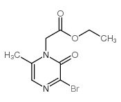 Ethyl2-(3-bromo-6-methyl-2-oxopyrazin-1(2H)-yl)acetate structure, CAS 221136-66-9