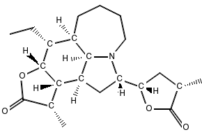 Neotuberostemonine structure, CAS 143120-46-1