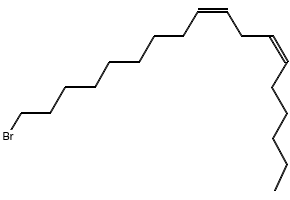 6,9-Octadecadiene,18-bromo-,(6Z,9Z)- structure, CAS 13044-37-6