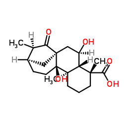 ent-6,9-Dihydroxy-15-oxo-16-kauren-19-oicacid structure, CAS 81264-00-8