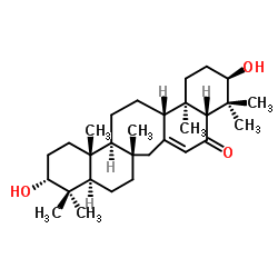 3,21-Dihydroxy-14-serraten-16-one structure, CAS 24513-51-7