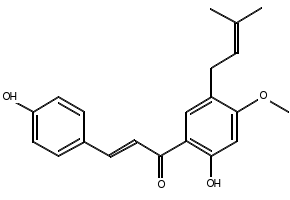 4'-O-MethylbroussochalconeB structure, CAS 20784-60-5