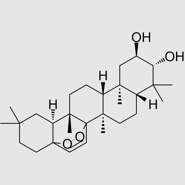 14,17-Epidioxy-28-nor-15-taraxerene-2,3-diol structure, CAS 66107-60-6