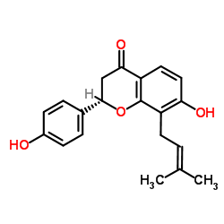 Isobavachin structure, CAS 31524-62-6