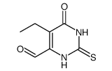 5-Ethyl-6-hydroxy-2-thioxo-1,2-dihydropyrimidine-4-carbaldehyde structure, CAS 89693-99-2
