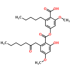 Confluenticacid structure, CAS 6009-12-7