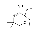 2,2-Diethyl-5,5-dimethylthiomorpholin-3-one structure, CAS 69226-08-0