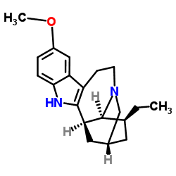 Ibogaine structure, CAS 83-74-9